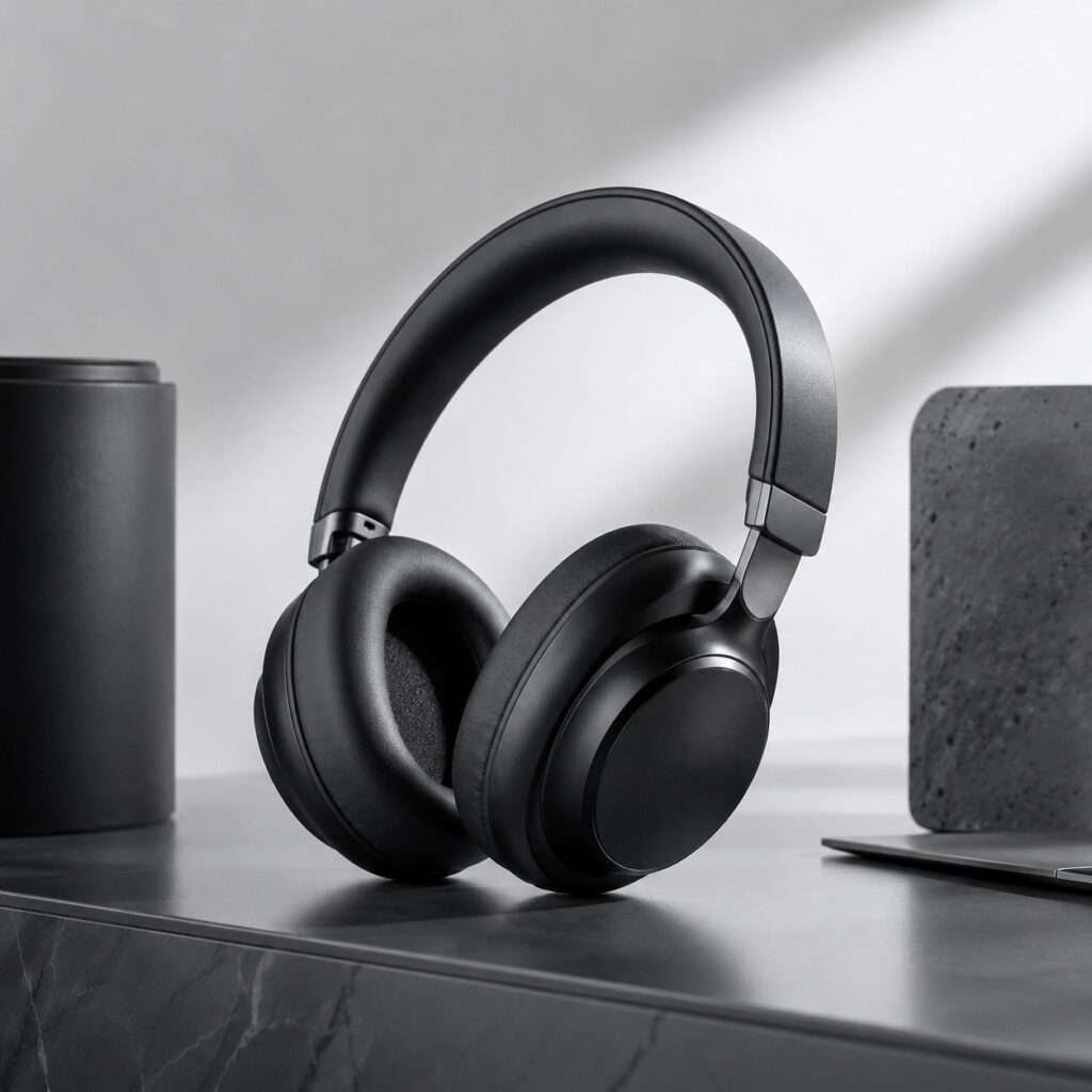 over ear headphones photography001